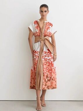 dora diamant bodycon maxi dress Reiss dora diamante bodycon long sleeve maxi dress U.S 8 $515